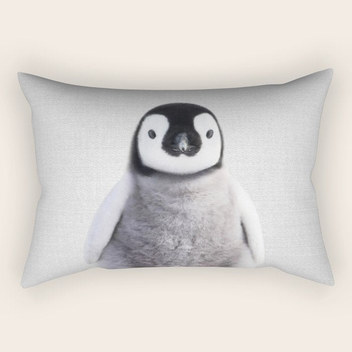 Baby Penguin - Colorful Rectangular Pillow Gallery Image 2