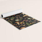 Vintage Mushroom Fungi Night Forest Botanical Garden Yoga Mat Gallery Image 2