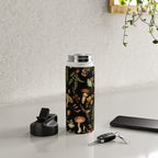 Vintage Mushroom Fungi Night Forest Botanical Garden Water Bottle Gallery Image 4