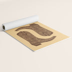 Brown Cowgirl Boot Yoga Mat Gallery Image 2