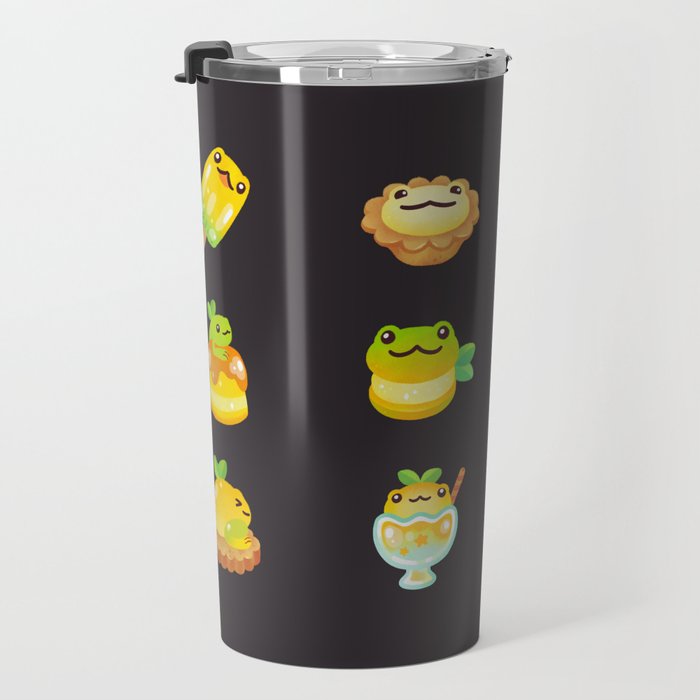 Sweet Lemon frog - dark Travel Mug Gallery Image 3