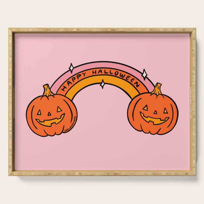 Happy Halloween Rainbow Serving Tray Gallery Image 1