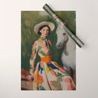 Equestrian Elegance in Color Wrapping Paper Gallery Image 1
