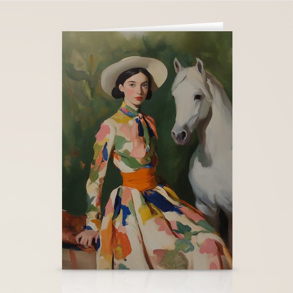 Equestrian Elegance in Color Stationery Card Gallery Image 2