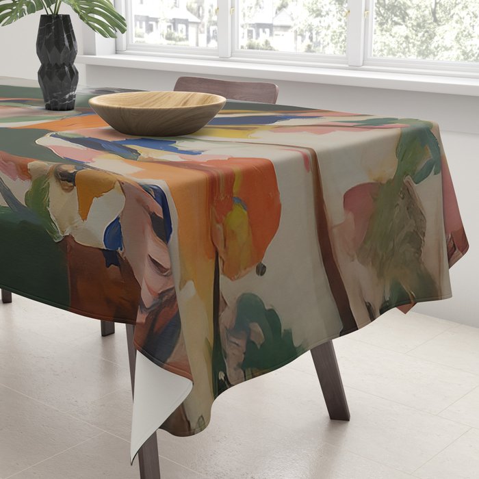 Equestrian Elegance in Color Tablecloth Gallery Image 3