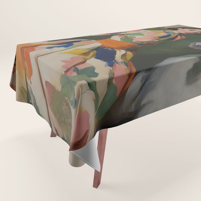 Equestrian Elegance in Color Tablecloth Gallery Image 1