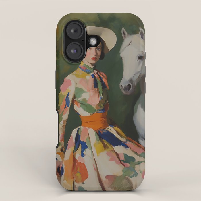 Equestrian Elegance in Color iPhone Case Gallery Image 1