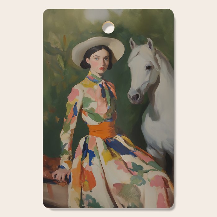 Equestrian Elegance in Color Cutting Board Gallery Image 1