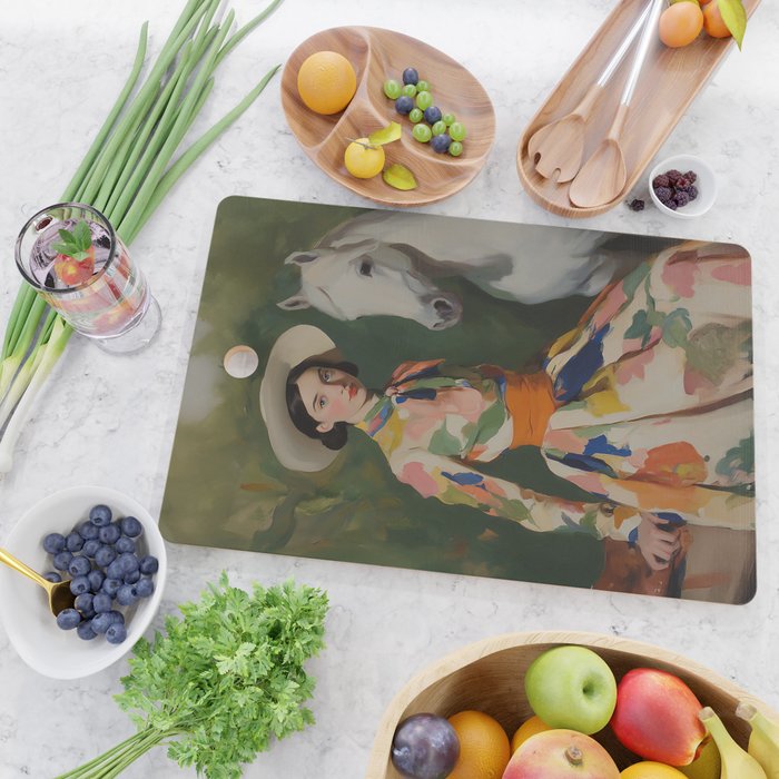 Equestrian Elegance in Color Cutting Board Gallery Image 2