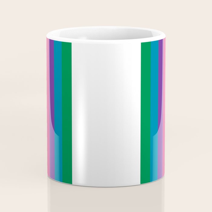 Retro Bright Rainbow - Straight Coffee Mug Gallery Image 4