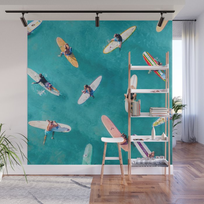 Surfers Traffic Jam Wall Mural Gallery Image 1