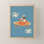 Beach ahead Mini Art Print Gallery Image 1