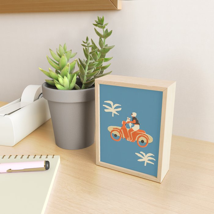 Beach ahead Mini Art Print Gallery Image 2