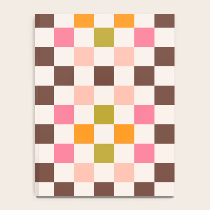 Checkerboard - Warm Colors Notebook Gallery Image 4