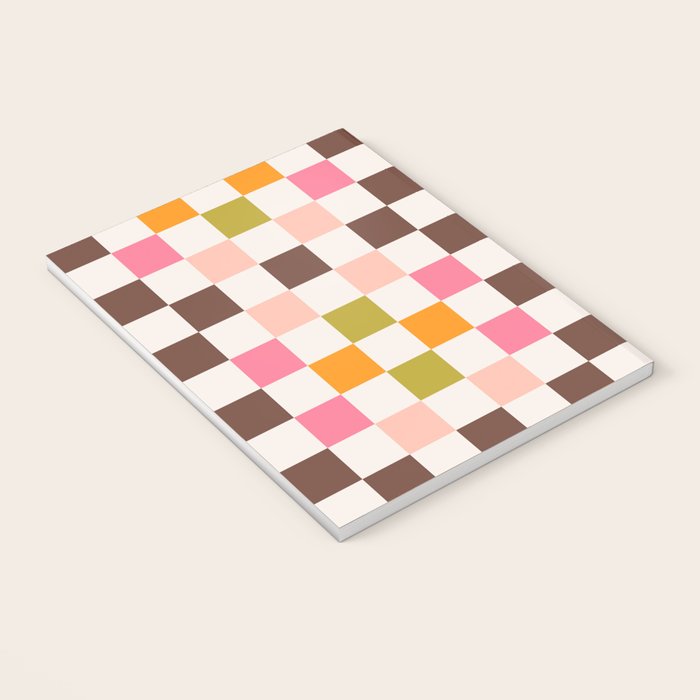 Checkerboard - Warm Colors Notebook Gallery Image 3
