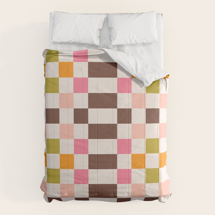 Checkerboard - Warm Colors Comforter Gallery Image 6