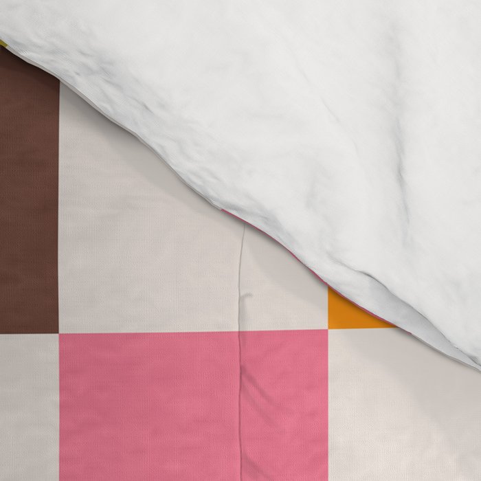 Checkerboard - Warm Colors Comforter Gallery Image 4
