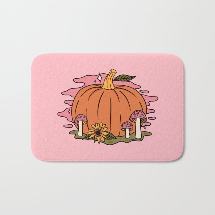 Fall Pumpkin Bath Mat Gallery Image 1