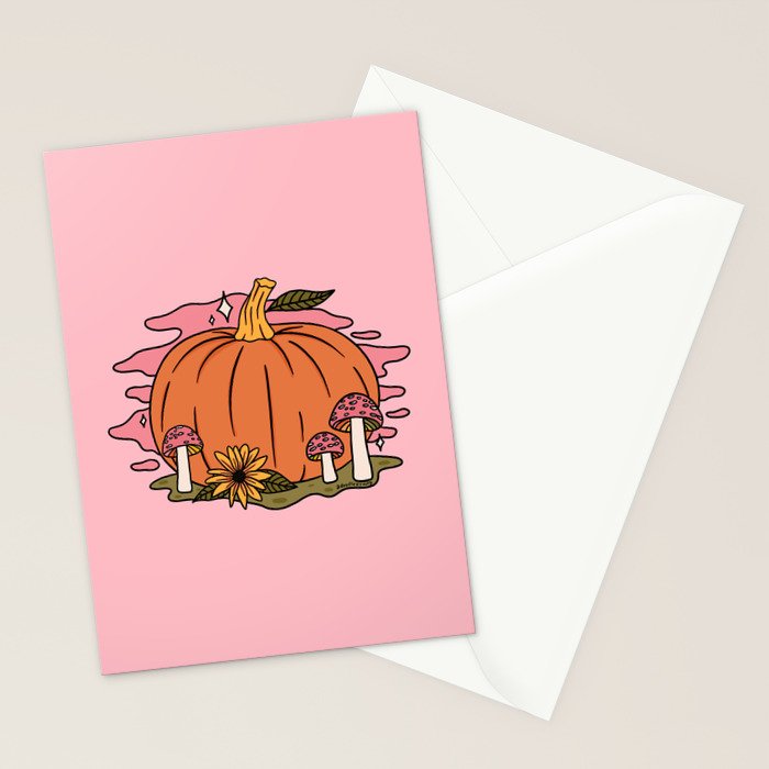 Fall Pumpkin Stationery Card Gallery Image 2