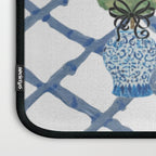 Hand Painted Bamboo Trellis Chinoiserie Ginger Jar  Laptop Sleeve Gallery Image 3