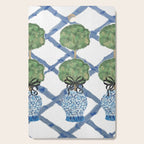 Hand Painted Bamboo Trellis Chinoiserie Ginger Jar  Cutting Board Gallery Image 1