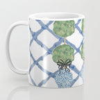 Hand Painted Bamboo Trellis Chinoiserie Ginger Jar  Coffee Mug Gallery Image 3