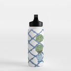 Hand Painted Bamboo Trellis Chinoiserie Ginger Jar  Water Bottle Gallery Image 3