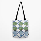 Hand Painted Bamboo Trellis Chinoiserie Ginger Jar  Tote Bag Gallery Image 2