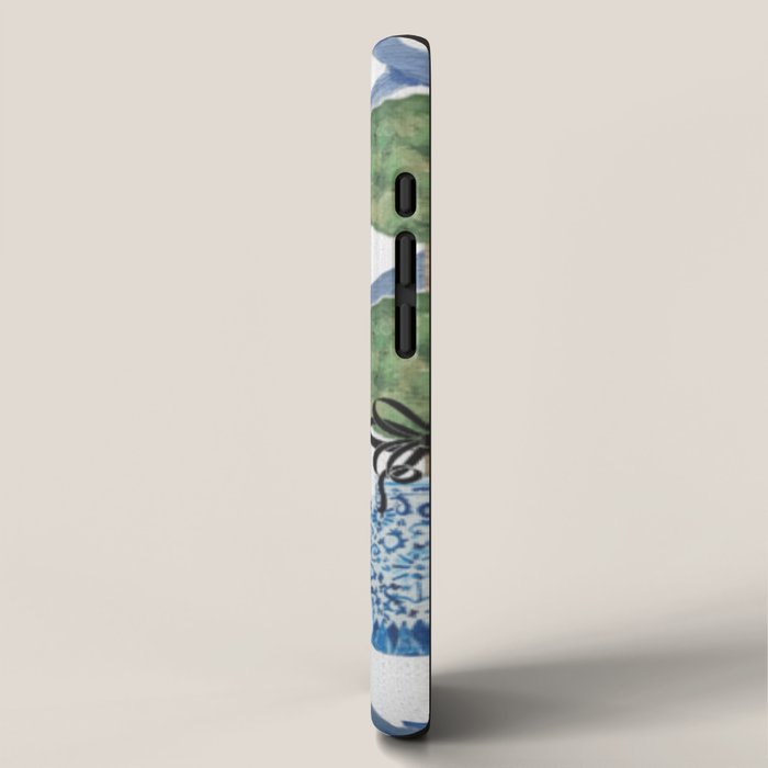 Hand Painted Bamboo Trellis Chinoiserie Ginger Jar  iPhone Case Gallery Image 2