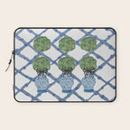 Hand Painted Bamboo Trellis Chinoiserie Ginger Jar  Laptop Sleeve Gallery Image 1