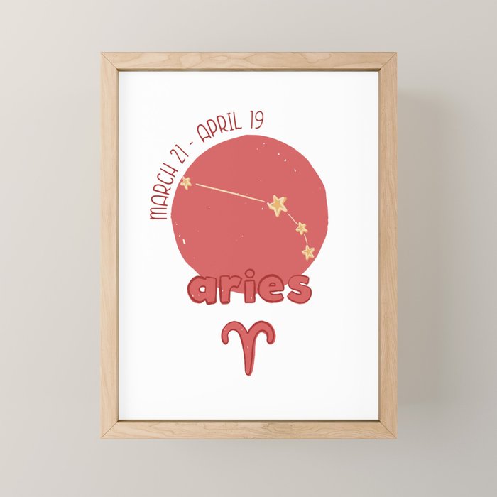 Aries Constellation Mini Art Print Gallery Image 1