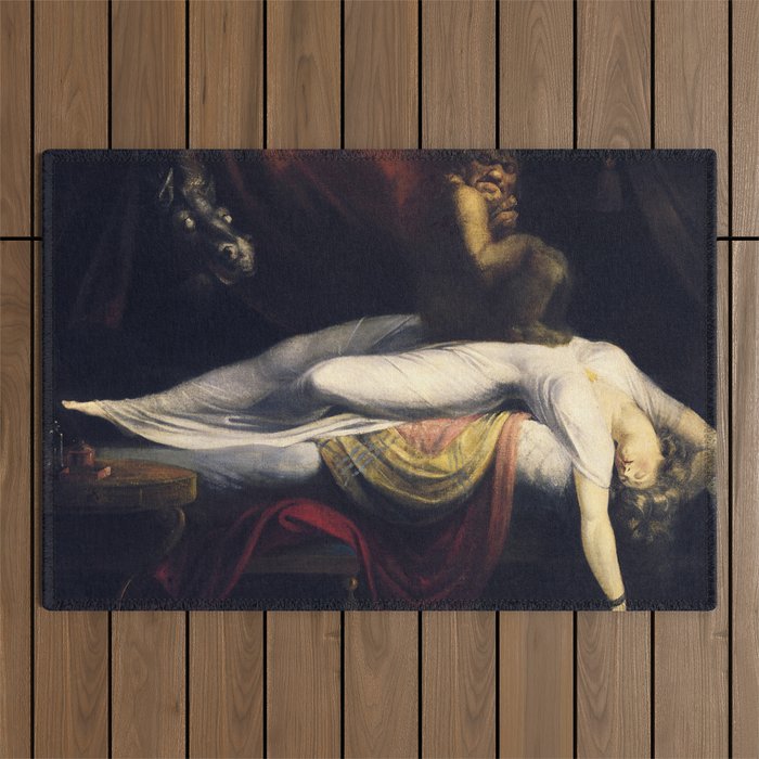 Henry Fuseli The Nightmare Outdoor Rug Gallery Image 1