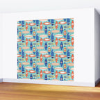 Vintage Surfboards Pattern Wall Mural Gallery Image 2