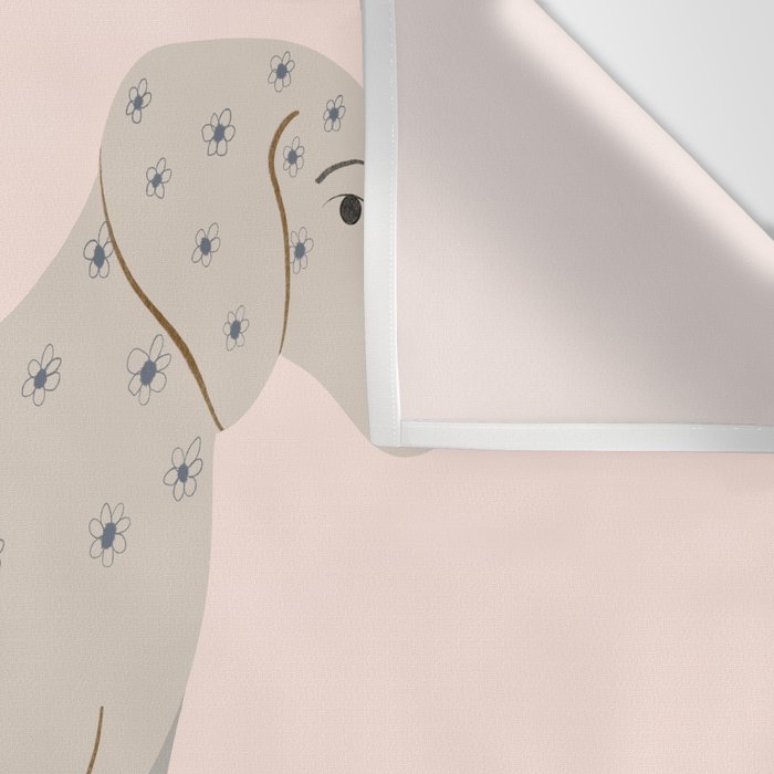 Dog on roller skates  Wall Tapestry Gallery Image 3