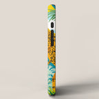 Bring The Jungle Home Illustration, Tropical Cheetah Wild Cat & Woman Painting iPhone Case Gallery Image 2