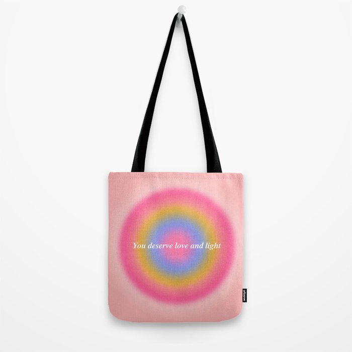 You Deserve Love And Light - Aura Gradient  Tote Bag Gallery Image 2