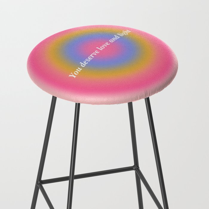 You Deserve Love And Light - Aura Gradient  Stool Gallery Image 2