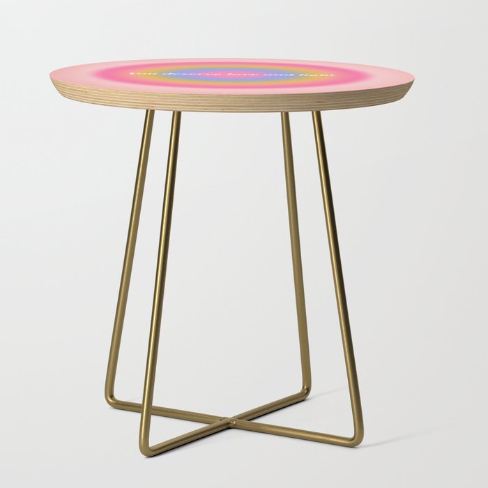 You Deserve Love And Light - Aura Gradient  Side Table Gallery Image 1