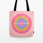 You Deserve Love And Light - Aura Gradient  Tote Bag Gallery Image 1