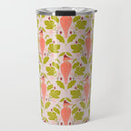 Peach And Pink Woodpecker Travel Mug Gallery Image 1