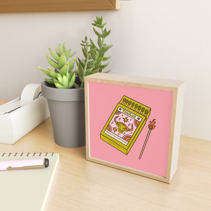 Taurus Matchbox Mini Art Print Gallery Image 2