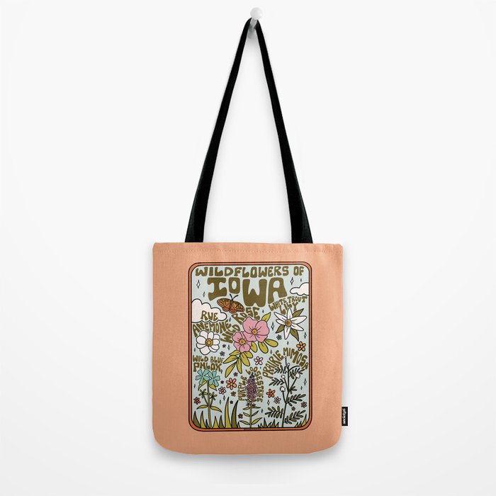 Iowa Wildflowers Tote Bag Gallery Image 2