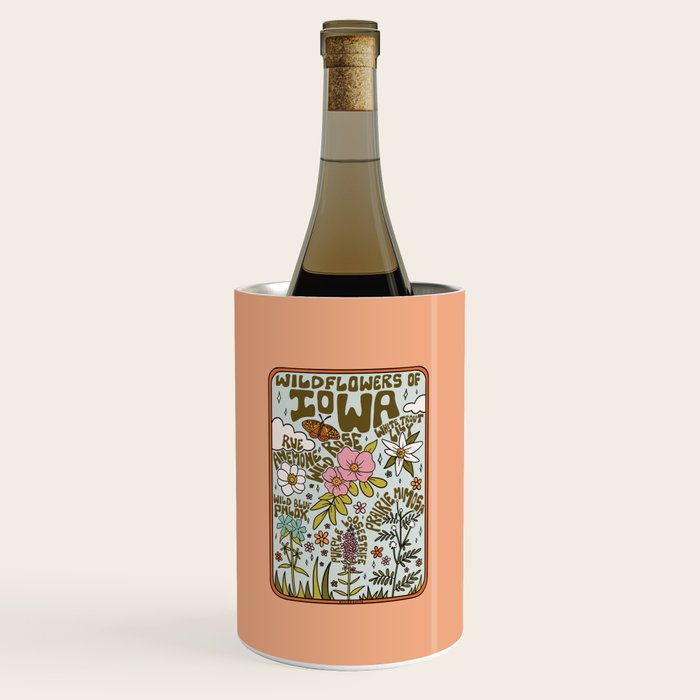 Iowa Wildflowers Wine Chiller Gallery Image 1