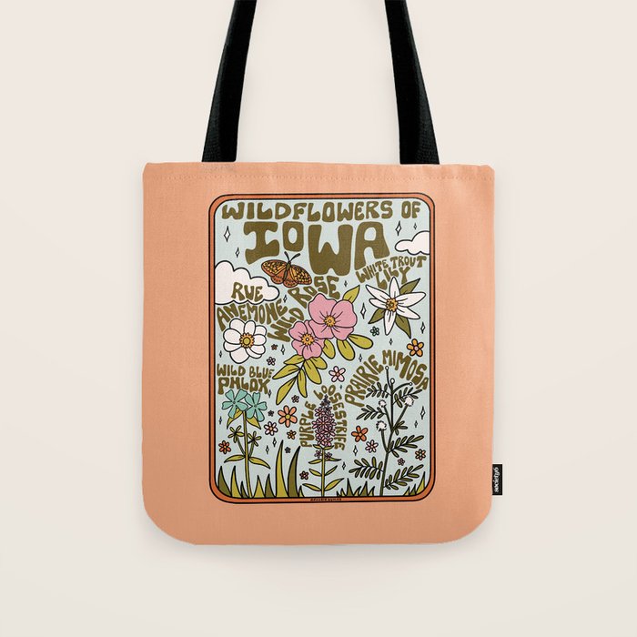 Iowa Wildflowers Tote Bag Gallery Image 1