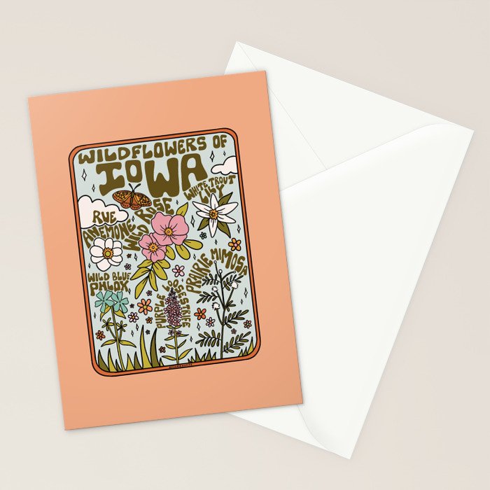 Iowa Wildflowers Stationery Card Gallery Image 2