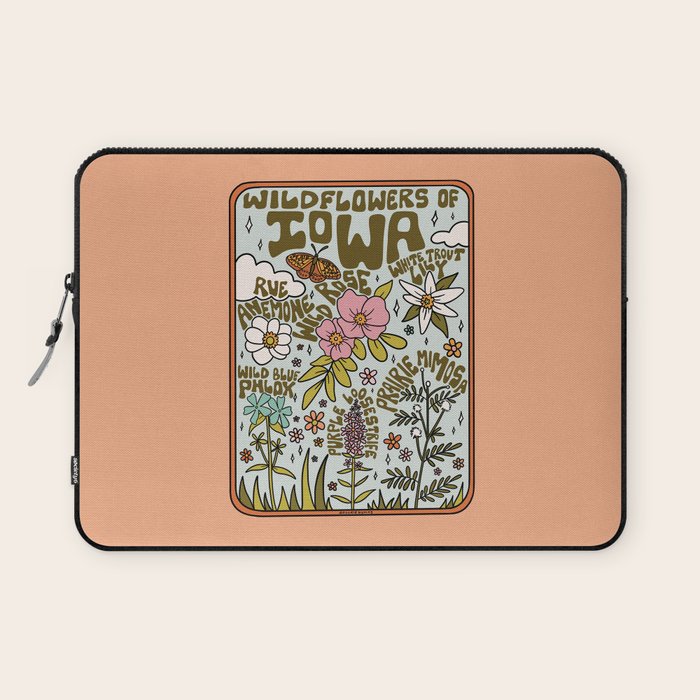 Iowa Wildflowers Laptop Sleeve Gallery Image 1