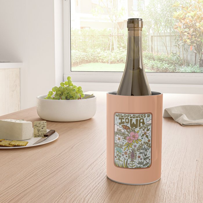 Iowa Wildflowers Wine Chiller Gallery Image 4