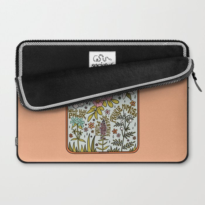 Iowa Wildflowers Laptop Sleeve Gallery Image 2