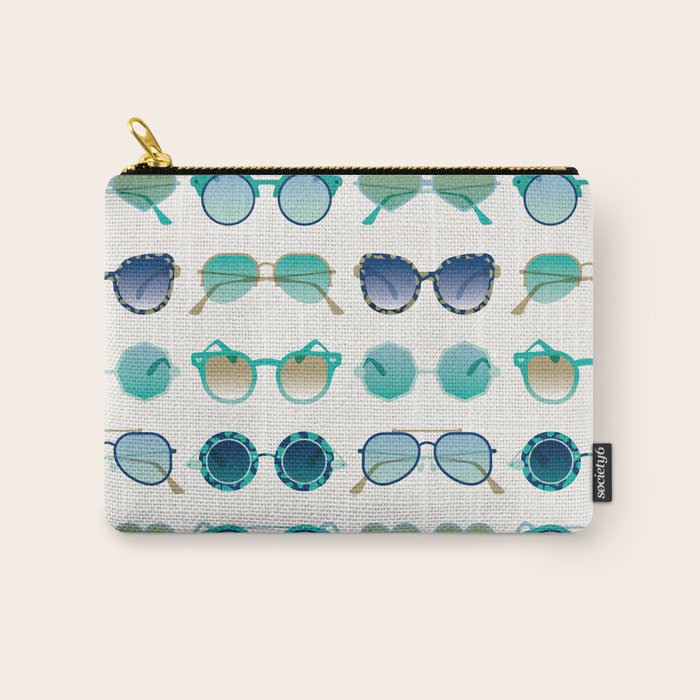 Sunglasses Collection - Turquoise & Navy Palette Carry All Pouch Gallery Image 1