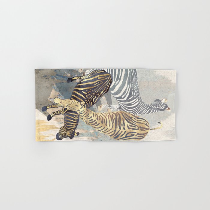 Metallic Zebras Bath Towel Gallery Image 1